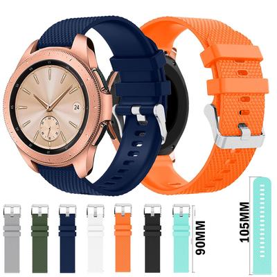 Silikonový řemínek 20mm pro chytré hodinky Samsung Galaxy Watch 42mm, texturovaný krystalickým diamantem pro Garmin Forerunner 645 245 245M