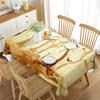 3D Flowers Rose Tree Tablecloth Watercolor Art Drawing Rectangle Table Cover for Living Room Dining Room Coffee Table Decor