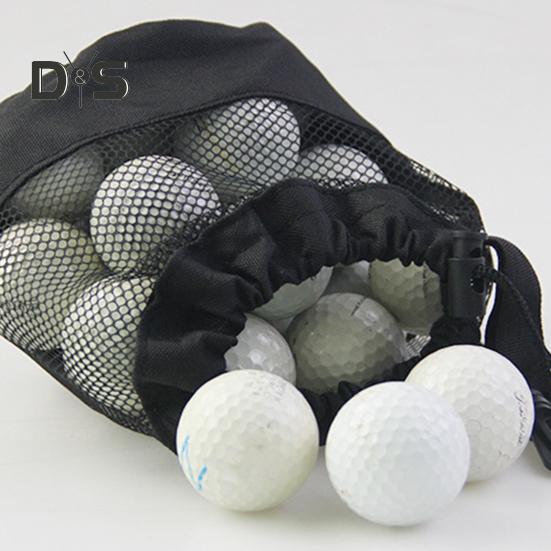 1/2 bucăți geantă pentru minge de golf, plasă de nailon, geantă de depozitare pentru minge de golf cu cordon, pungă pentru tricouri de golf, organizator pentru accesorii de golf, suport pentru minge