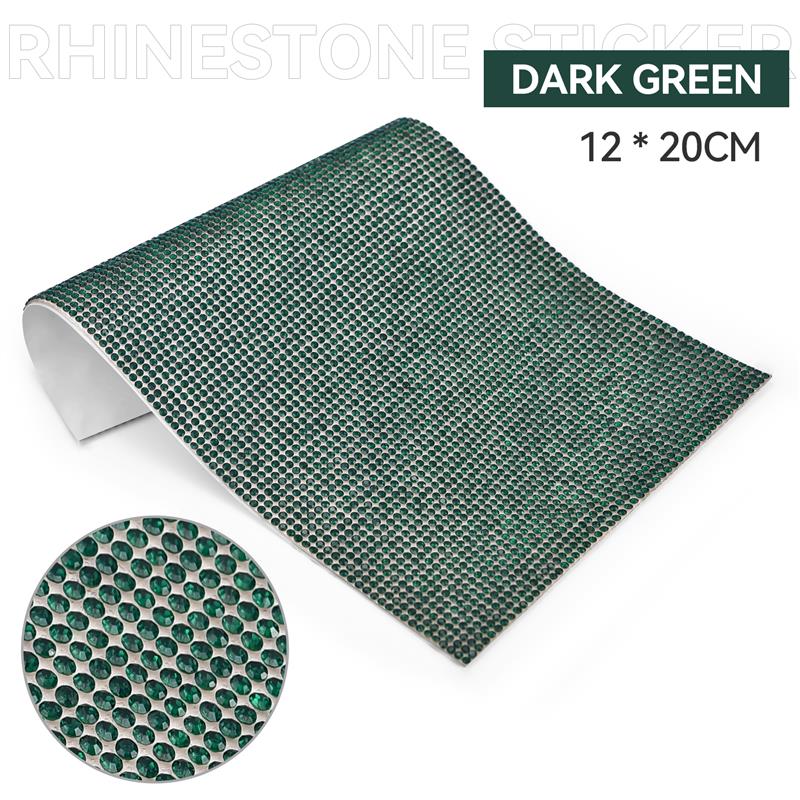 Self Adhesive Rhinestone Sticker Tape DIY Decoration 12x20cm Diamond Sticker For Arts Crafts DIY Car Phone Clothes Decoration