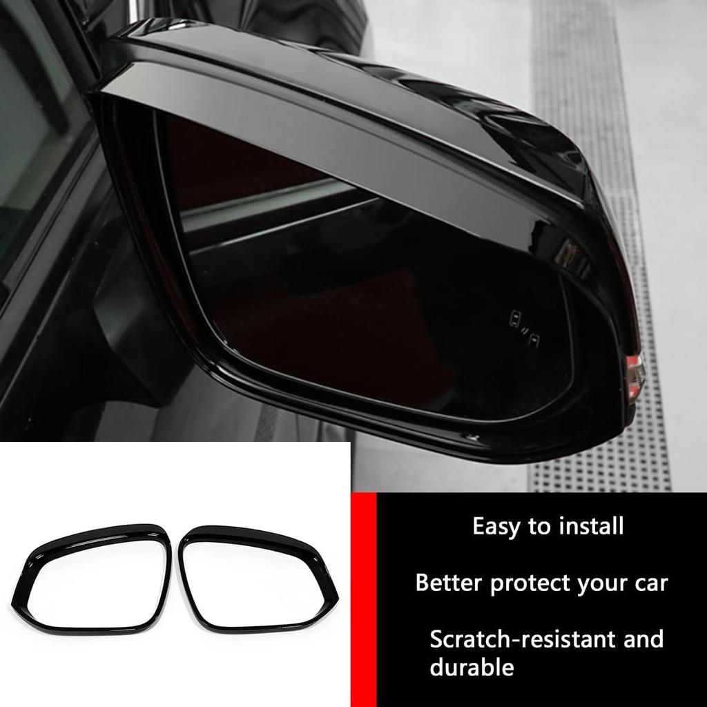 Autozubehör Passend für Toyota Sienna 2021 2022 2023 2024 2025 Außen Seitentür Rückspiegel Regenschutz Schutz Abdeckung Rahmen Verzierungen (Glänzend
