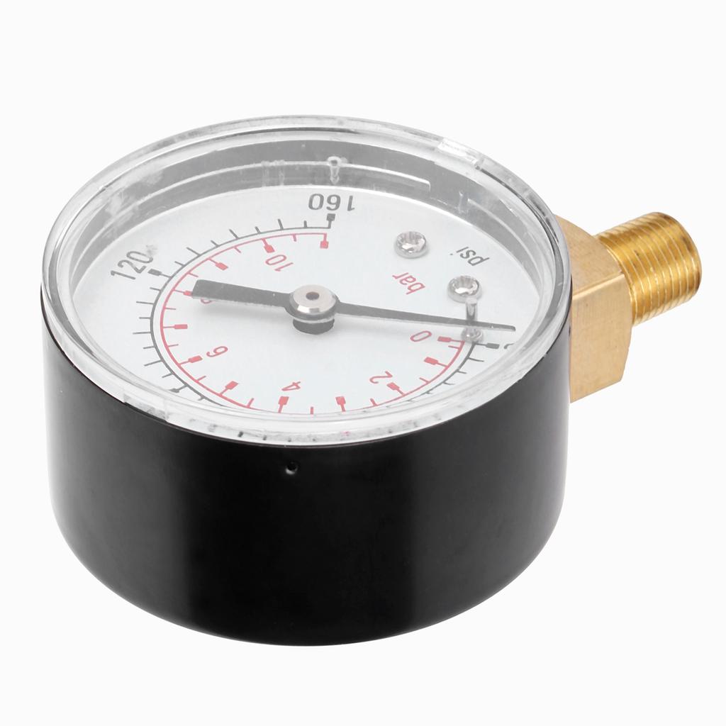 0-160psi 0-11bar Vakuum-Manometer Manometer mit Doppelskala für Wasser Öl Gas Flüssigkeit