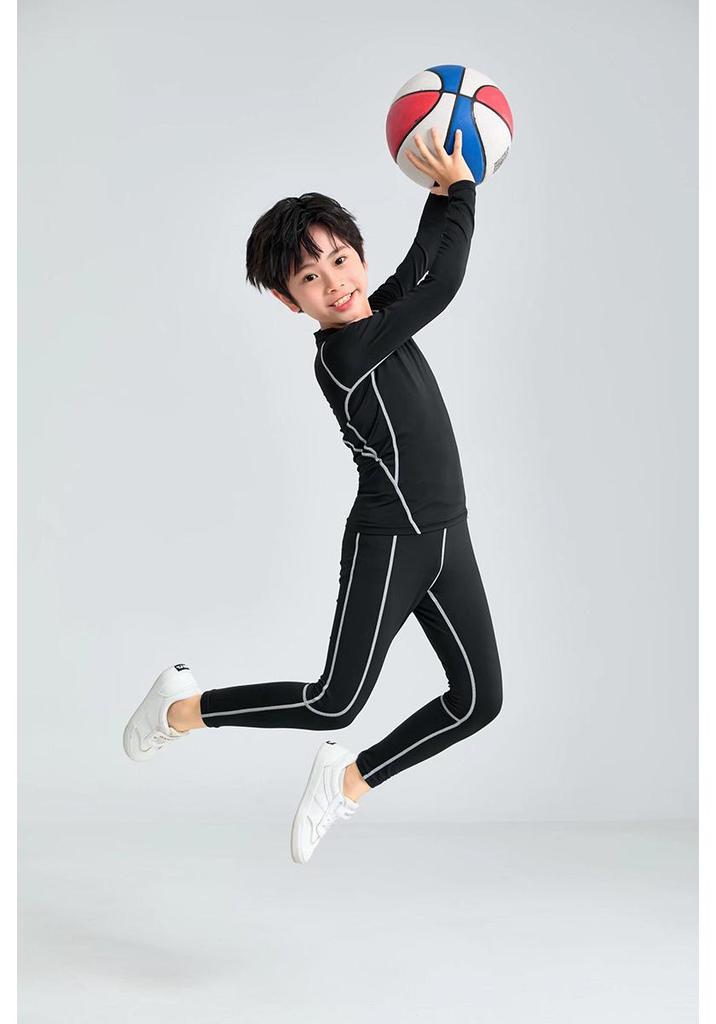 2024 Autumn Kids' Sports Compression Suit: Running & Training Activewear Set