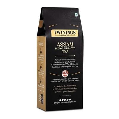 Thé noir Twinings Assam Second Flush CTC, 250g | Lot de 1 | Thé 100% Assam | Force d'arôme forte | Pour un goût malté et robuste | Sans colorant ajouté