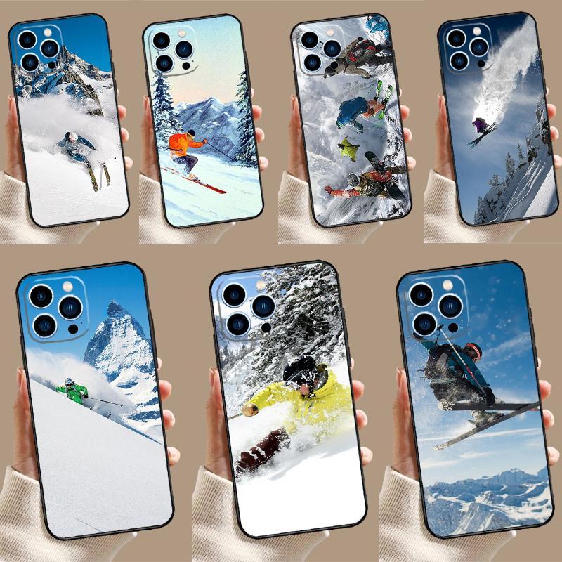 Ski Neige Snowboard Case For Oppo A54 A74 A94 A80 A60 A40 A18 A38 A58 A78 A98 A96 A76 A16 A15 A17 A57 A5 A6 Pro