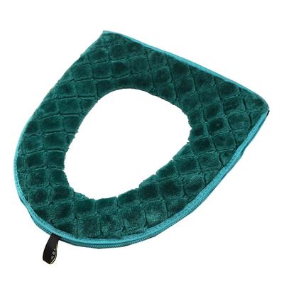 Toilet Seat Cushion With Zipper Household Winter Warm Waterproof Bathroom Sitting Pad Universal