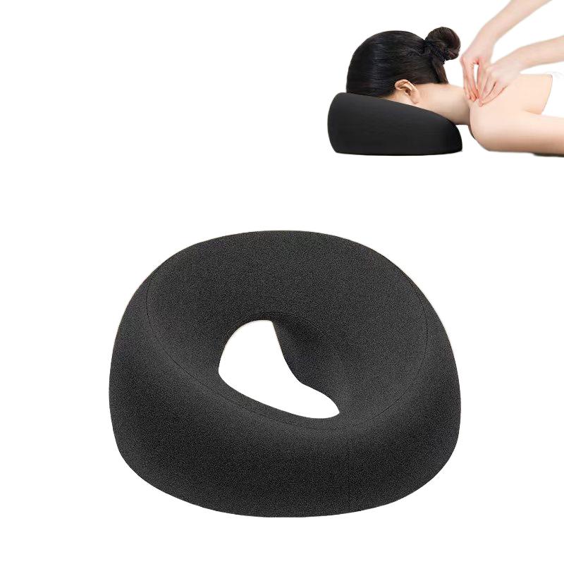 

Headrest Face Cushion Ergonomics Lying Down Pillow Memory Foam Breathable Head Rest Support Pillow Body Massage Face Rest Pillow 26x13x6cm темно-серого