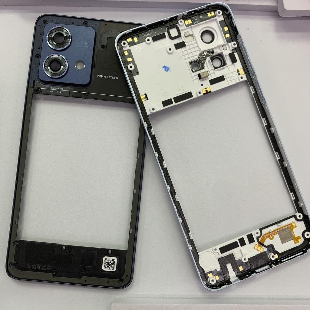 Middle Frame For Motorola Moto G84 Housing Middle Frame Case With Power Volume button+Camera Lens + Tools Repair Parts
