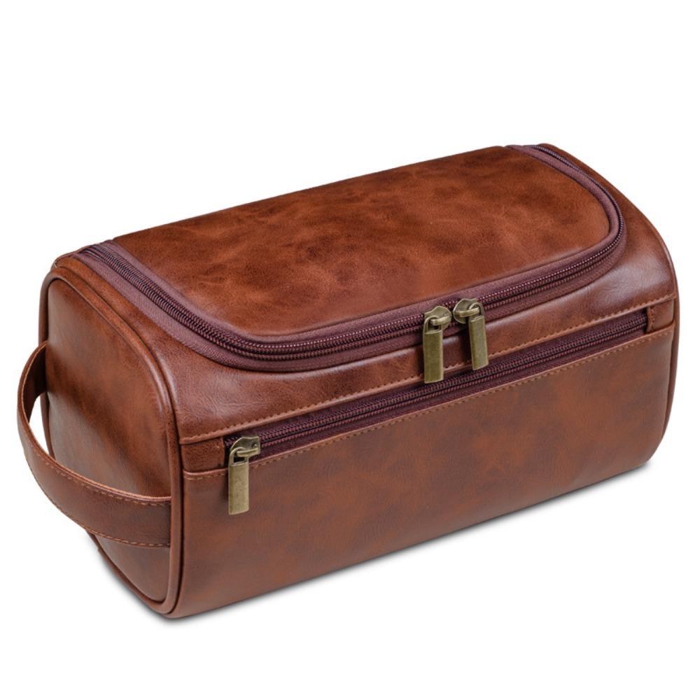 With Handle Cosmetic Storage Bag Waterproof Makeup Pouch Durable Men Toiletry Bag  Men