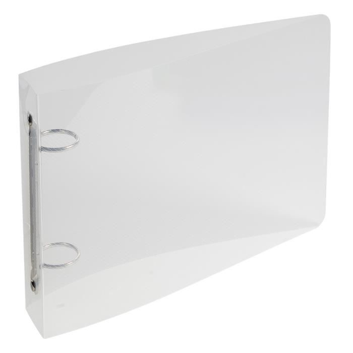 Classeur 165x240 2anx 25mm Crystal Trans