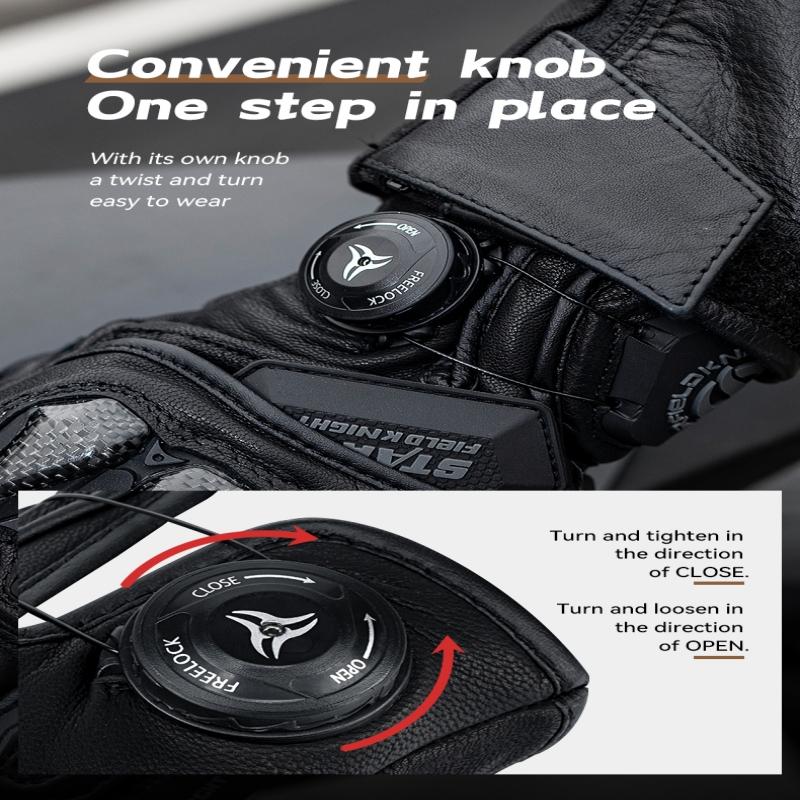 SFK Νέα Μοτοσικλετιστικά Γάντια Πλήρους Δακτύλου Γνήσιο Δέρμα Κατσικιού Αντιολισθητικά Ανθεκτικά στη Φθορά Κουμπί Προστασίας από Ανθρακονήματα Ρυθμιζόμενο Οθόνη Αφής