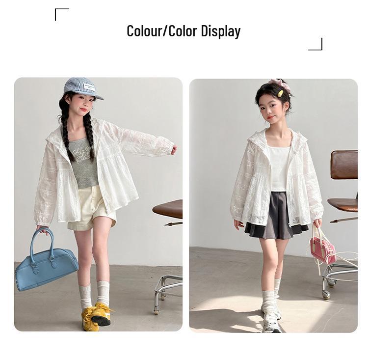 2026 Girls' Lightweight Korean-Style Loose Sun Protection Top