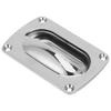 304 Stainless Steel Recessed Pull 3.7 X 2.4in Sliding Door Hardware  Cabinet Drawer