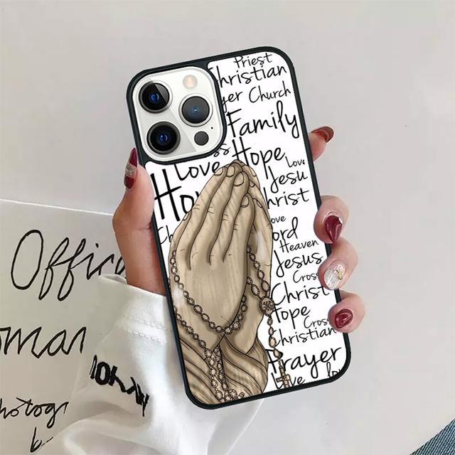 Bible Jesus Christian quotes Phone Case Cover For iPhone 17 Air 15 16 14 13 12 Pro Max 11 Pro Max Plus Coque Shell