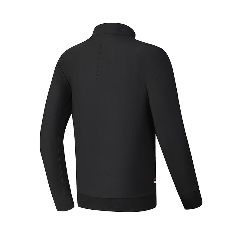 FILA Tennis Series Fashion Versatile Comfortable Long Sleeve Jacket Men Jacket Black A11M523502F-BK