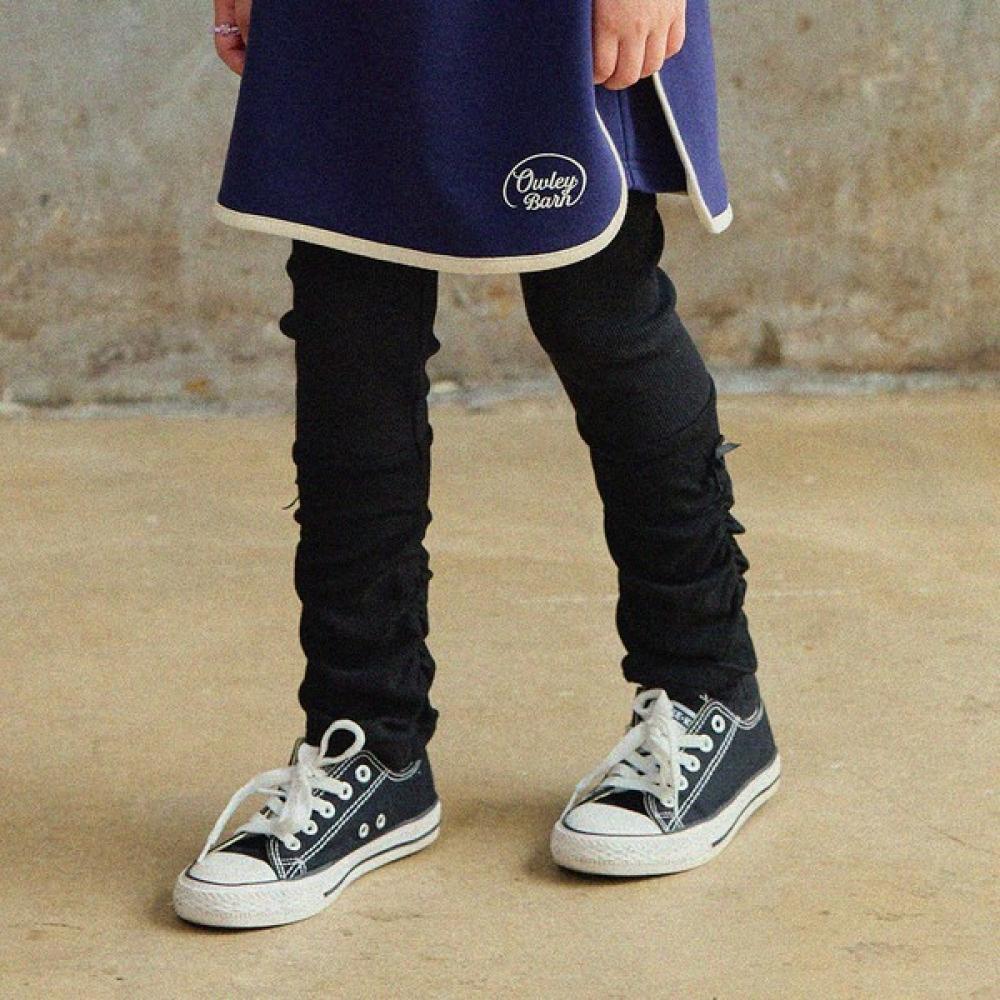 

Olivan Ribbon Ribbed Leggings Black blacks/110