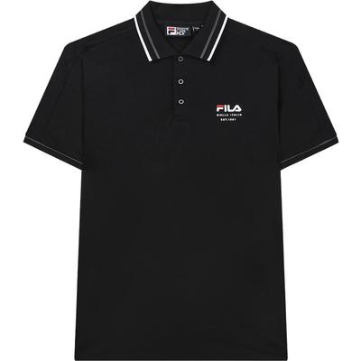 2023 Nowa Letnia Moda Wszechstronna Dzianinowa Koszulka Polo z Krótkim Rękawem Męskie Koszulki Polo Czarna F11M338108F-BK