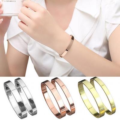 Erkek Kadın Bakır Aşk Sevgilisi Cilalı Manşet Bilezik Hediye Bileklik Bileklik