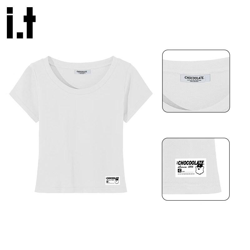 CHOCOOLATEit Slim Fit Bear Print Short Sleeve T-Shirt