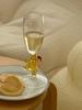 Christmas New Cute Gingerbread Man Wine Glass Ins Gift High footed Champagne Glass Festive Atmosphere