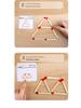 Classic Wooden Matchstick Puzzle: Educational Toy for Children's Math and Logic Training