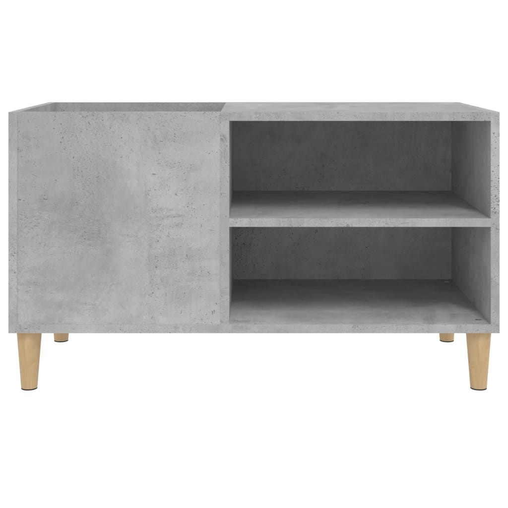 Record Cabinet Concrete Grey 84.5 x 38 x 48 cm Engineered Wood