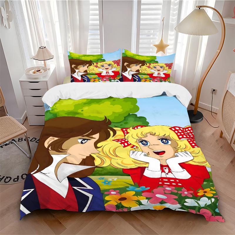 Floral Fantasy Adventure Print 3Pcs Bedding Setduvet Cover With 2 Bedropillowcase Home Birthday Gift