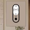 Elliptische Schwingwanduhr leise Uhr ist geeignet für Wohnzimmer Schlafzimmer Zimmerdekoration Wanduhr Weihnachtsgeburtstagsgeschenk.