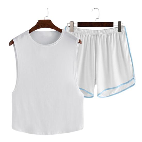 

Пижамы без рукавов, эластичные мужские однотонные удобные пижамы для семьи XL