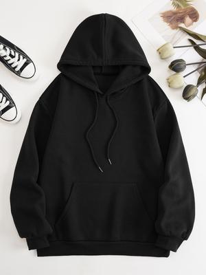 Fashion Men's Women's Hoodies Spring Autumn Winter Casual Loose Pocket Sweatshirts Men Tops Solid Color Hoodie Sweatshirt Male