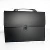 Handheld Rainbow Accordion 13-Grid Snap-Button Storage Bag for Student Papers