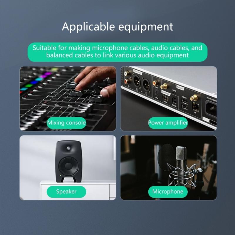 3.5mm To 3Pin Female Auditory Cable With Metal Connectors For Smartphones Tablets Mixers And Active Speakers