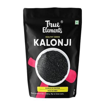 True Elements Kalonji Seeds 100g - Nigella Seeds | Seeds for Hair Growth | 100% Natural | Culinary Spice | Health Benefits | Gluten-Free