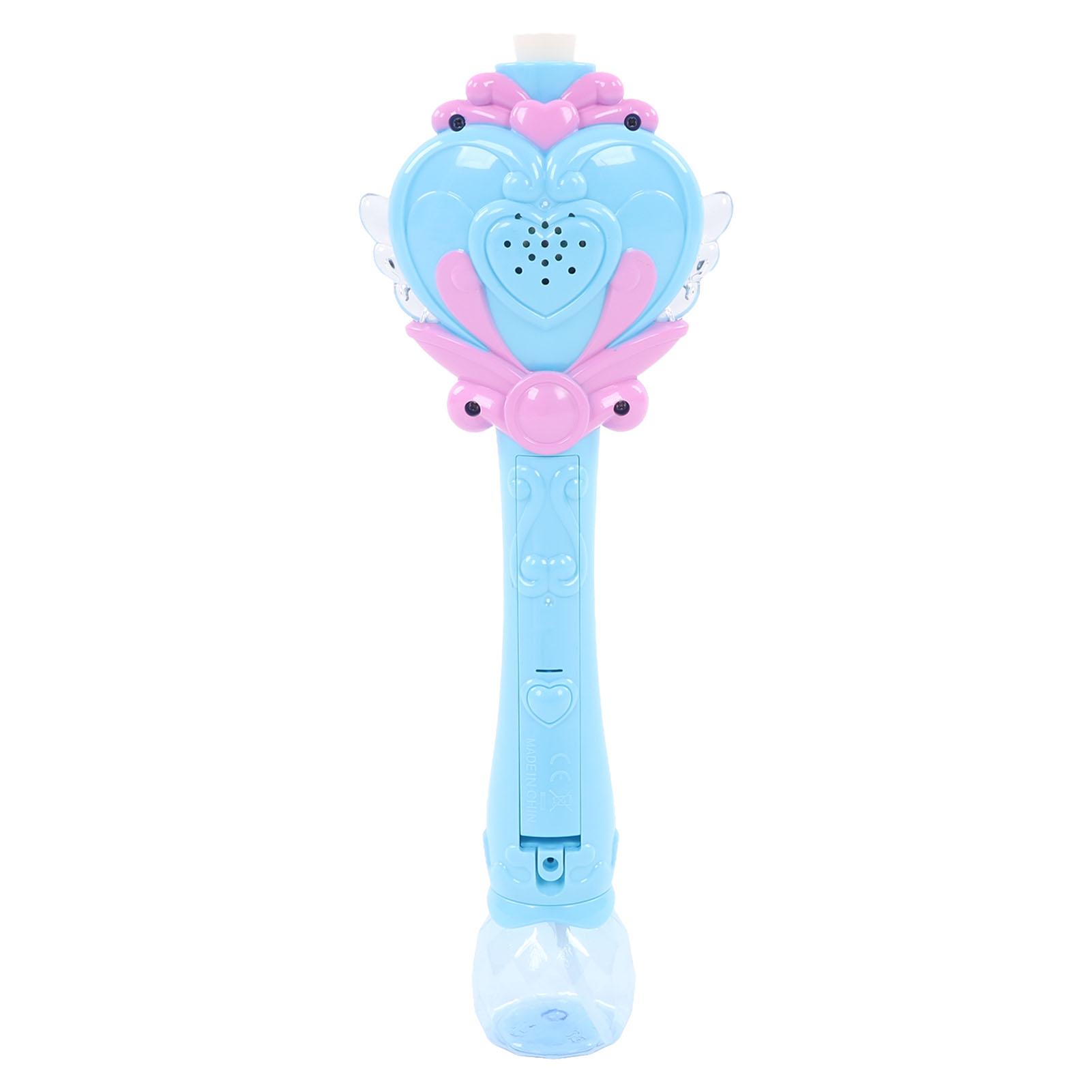 Kids Bubble Blower Wand Automatic Electric Light Up Bubble Blower Wand with Music for Children