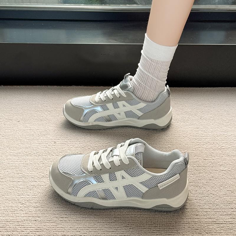 Дышащая универсальная женская обувь нового стиля, нишевые, но универсальные повседневные спортивные кроссовки 35