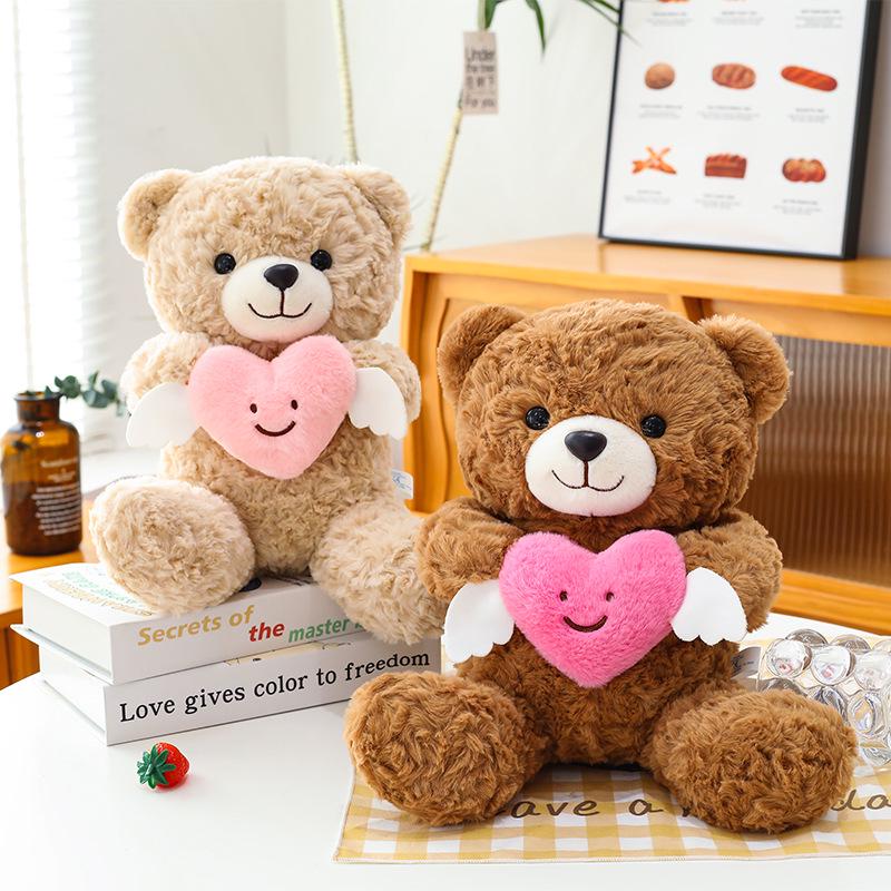 Herzumarmender Teddybär Plüschtier - Valentinstagsgeschenk