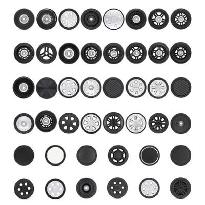 8PCS Quick Install Luggage Rollers Practical Plastic Wheels Quiet Gliding Motion Multi Brand Suitcase Compatibility