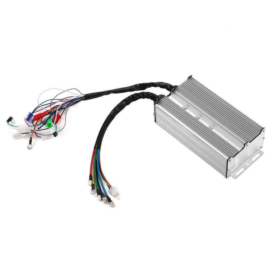 3000W Brushless Motor Controller 36V 48V 60V 24 Tubes Dual Mode Work Brushless Controller with Aluminum Alloy Shell