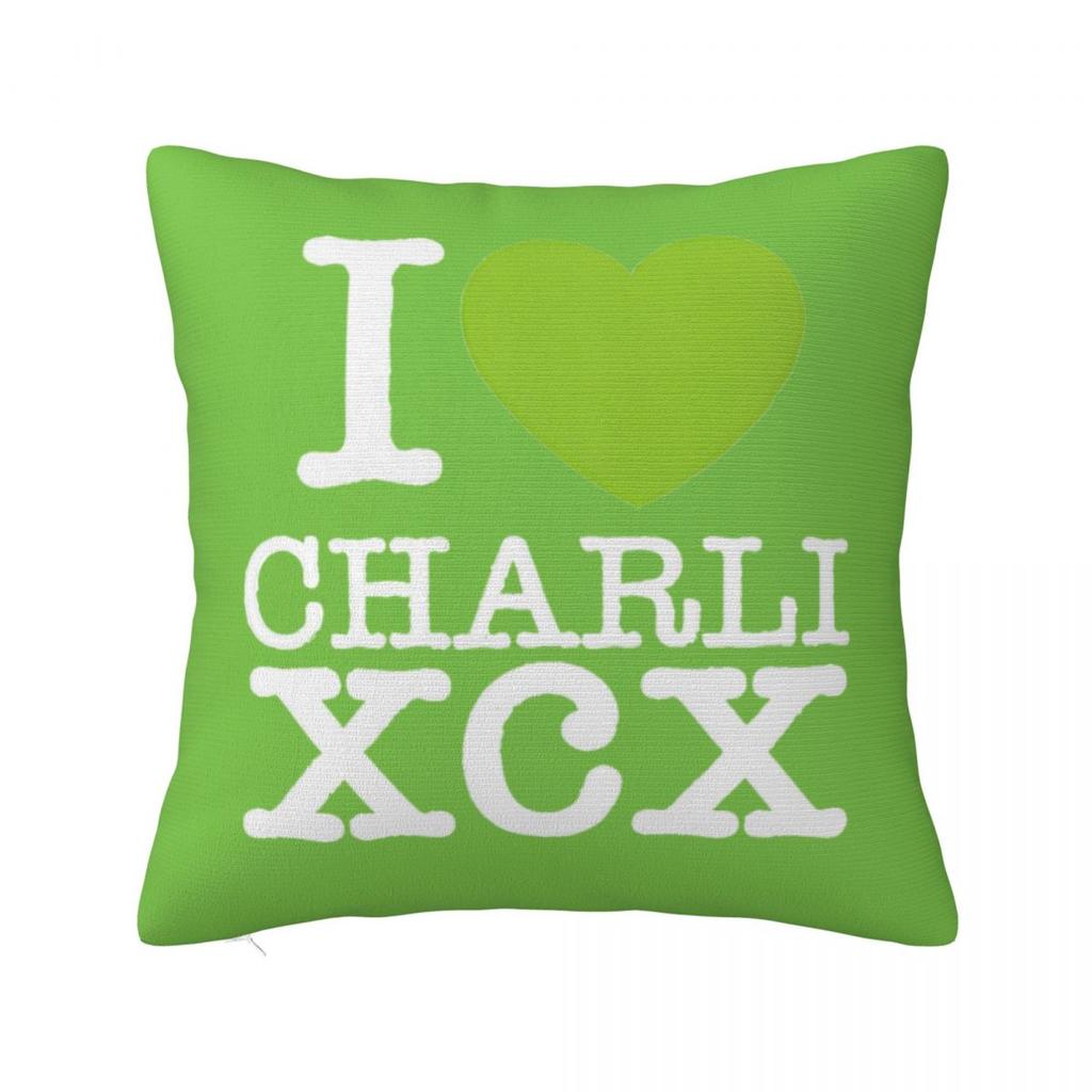 Charli XCX Brat Pillow Case Club Classics Pop Music Brat Album Cushion Covers Polyester Decorative Pillowcase for Sofa 18