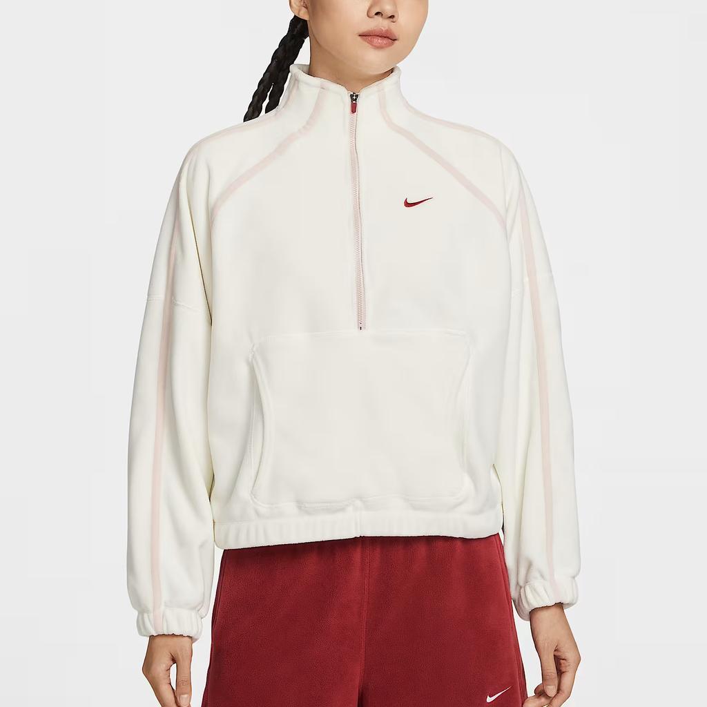 Nike CNY Sweatshirts Women's Jade White Half Turtleneck Moderate Regular IQ3836-133