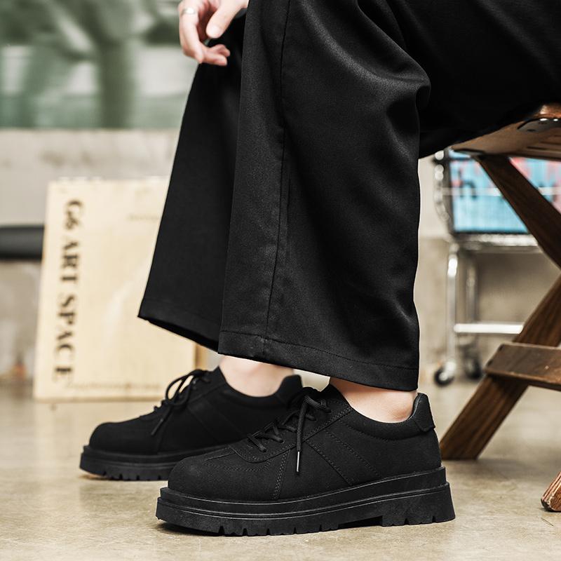 Fashion Spring Men's Casual Shoes Platform Suede Loafers Fashion British Business Brand Versatile Work Shoes Large Size 39-46 Zapatillas