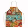 Thanksgiving Sunflower & Pumpkin Oil-Proof Kitchen Apron