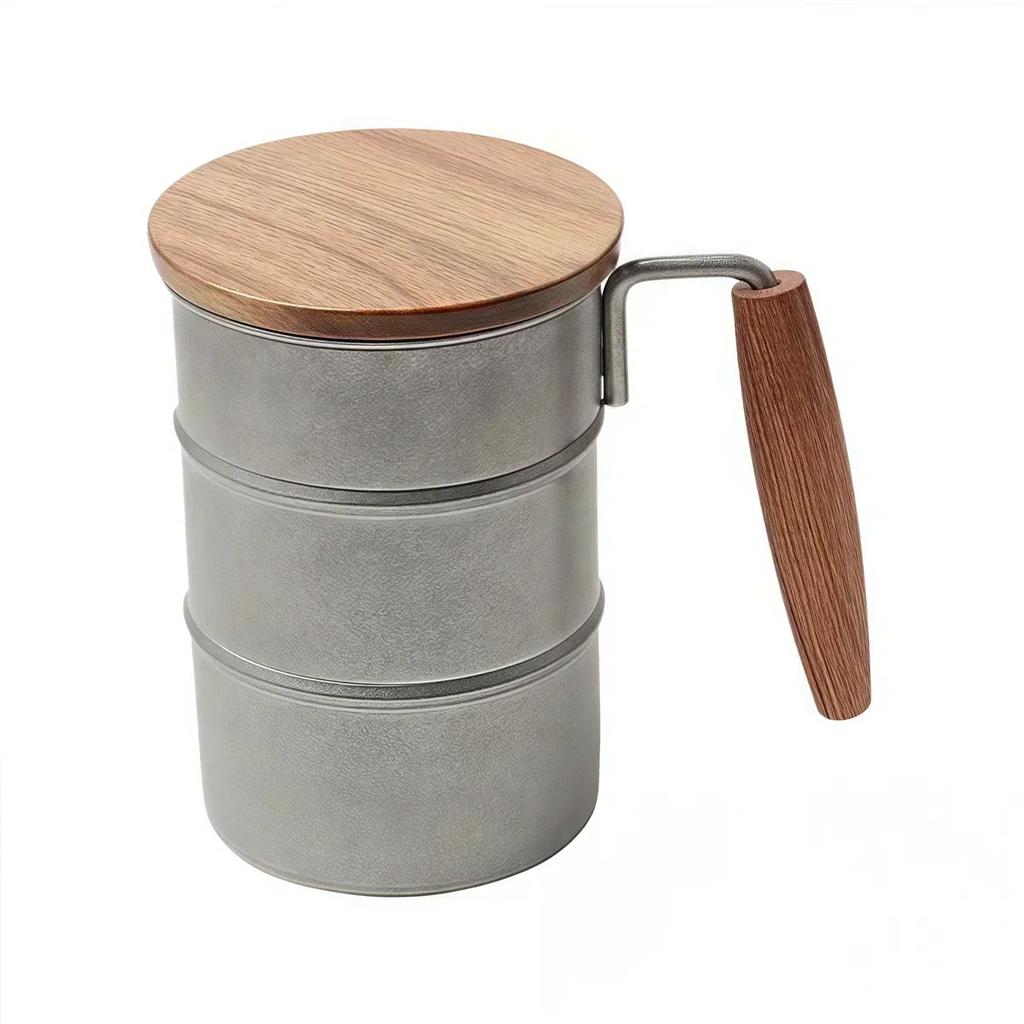 Stainless Steel Beer Cup Vintage Mug With Cover For Coffee Travel Drinking Kitchen Dining Accessory In Stock Wholesale