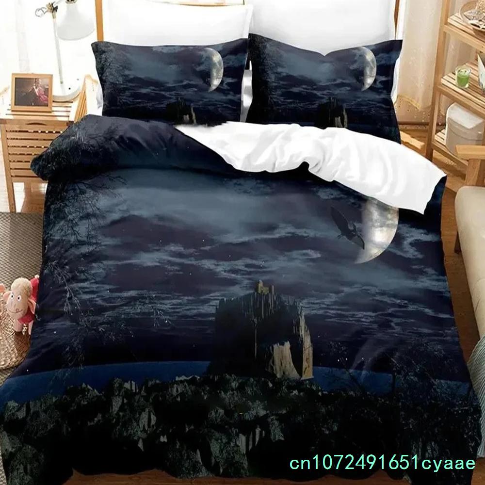 Set Letto Castello Incantato Fantascienza Ragazzi Ragazze Misura Singola Queen Copripiumino Federa Letto Ragazzi Adulti Tessile per la Casa