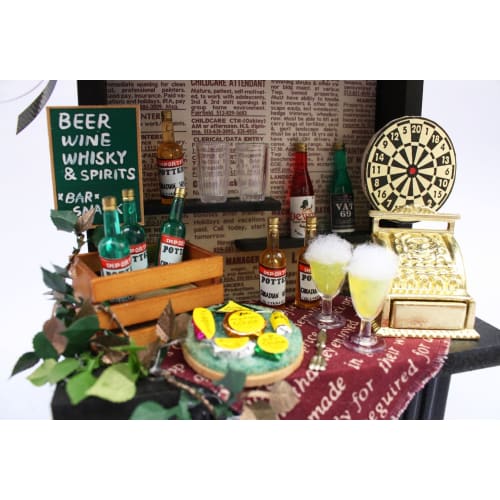 Billy Handmade Dollhouse Kit Mini Counter Kit Pub 8491