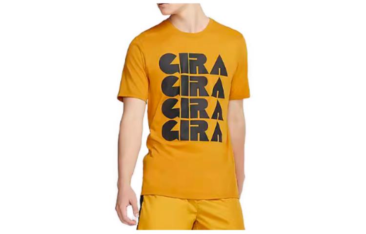 

Nike T Shirts Unisex Yellow Crew Neck Moderate Straight Fit CJ7827-793 M