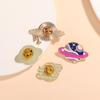 New Space Planet Enamel Brooches Galaxy Venus Jupiter Saturn Mars Mercury Earth Shaped Pins
