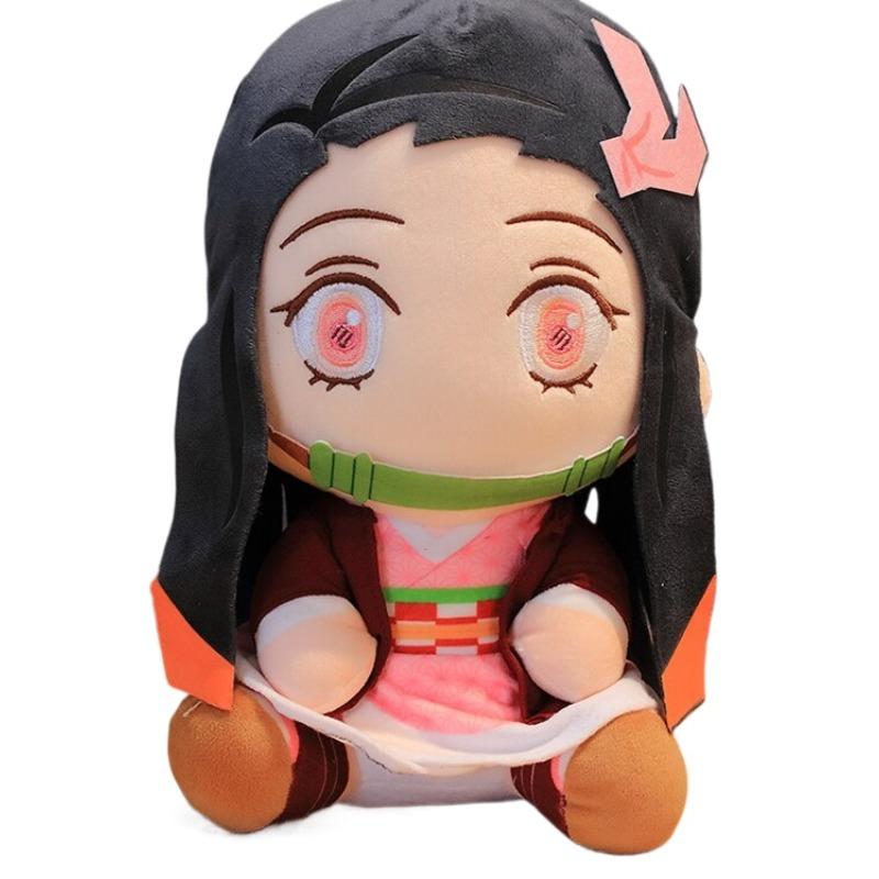 20cm Heiße Japan Demon Slayer Plüschpuppen Lieblich Anime Kimetsu No Yaiba Kamado Tanjirou Nezuko Zenitsu Kyoujurou Spielzeug Kindergeschenke