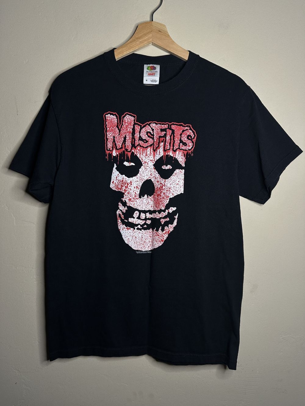 Misfits Paint Blood Splatter Skull Band Black Short Sleeve Unisex Tshirt KH6849 XXXXL