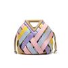Magnetic Buckle Woven Triangle Women's Handbag - Large Capacity Crossbody Bag